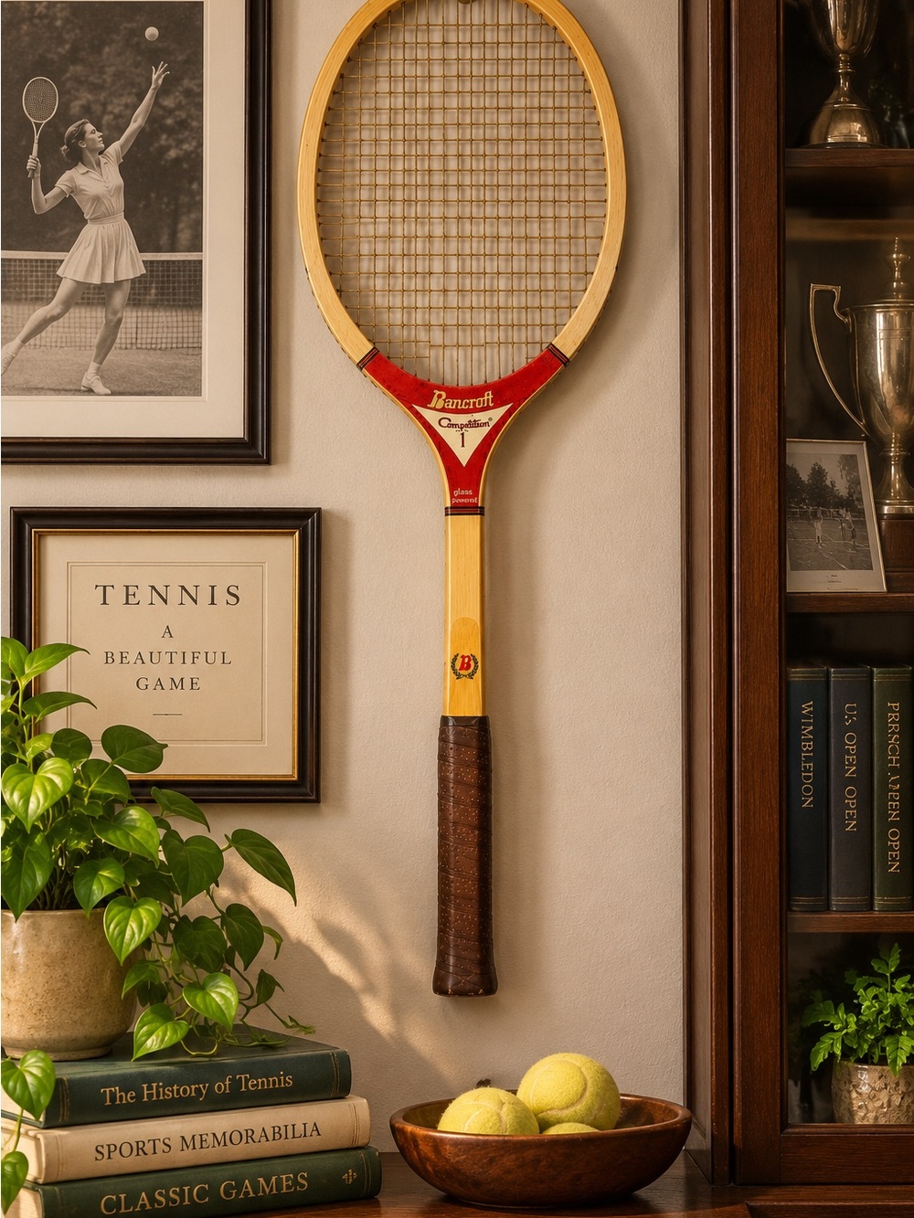 Vintage Bancroft Competition Model 1 Tennis Racket